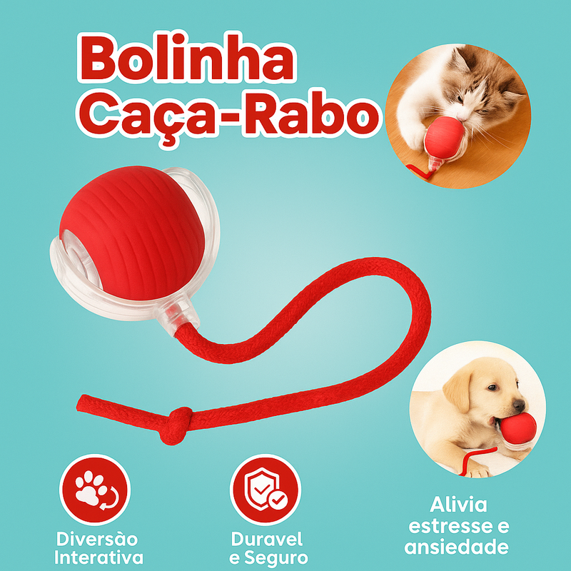 Bolinha Caça-Rabo - Bola Elétrica Interativa